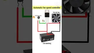 Temperature controller with thermistor sensor| Automatic fan Speed control #electrician  #electronic