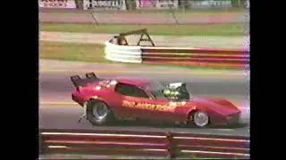 Brad Anderson  Funny,Quarter Flash Dragster, Bad Moon Rising Funny  Qual. 1983 NHRA  U.S. Nationals