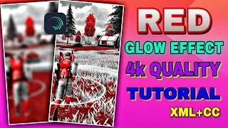 Free Fire Trending Red Glow Effect Tutorial Video 🤩 || FF RED GLOW IN ALIGHT MOTION 🌟