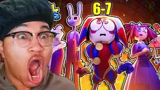 The Amazing Digital Circus MEGA EPISODE Reaction ( Episodes 6-7)