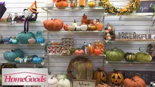 HOMEGOODS FALL HARVEST HOME DECOR HALLOWEEN DECORATIONS SHOP WITH ME SHOPPING STORE WALK THROUGH