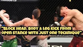 How to block kicks from open stance | MMA & Kickboxing