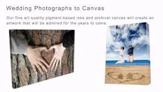 USAOnCanvas: Wedding Photos on Canvas