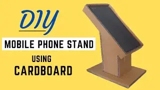 mobile phone stand using cardboard - how to make mobile stand - MR crafty 666