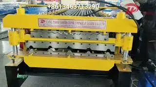 Double layer forming machine   Whatsapp/Wechat:+8613463713290 E-mail:sales01@steelgoodszone.com