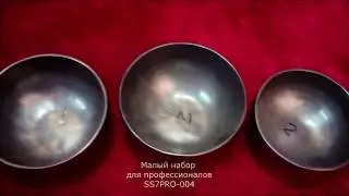 Small professional singing bowls set SS7PRO 004