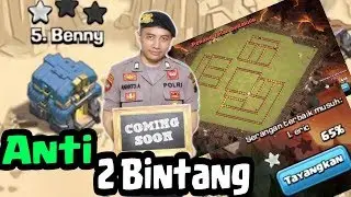 Bukan Kaleng Kaleng Base ini, Diserang Dari Mana Pun Hanya 1 Bintang, WAR BASE TH 12 COC INDONESIA
