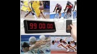 New Invention 1.5 inch 6 Digits Wall Clock LED Countdown Clock on Amazon