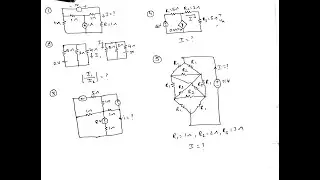 Problems on Network Theorems and Basic Circuits