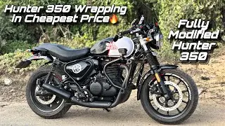Hunter 350 wrapping in Cheapest Price ￼| Dual Tone Wrap in Hunter 350 | Most Modified Hunter 350