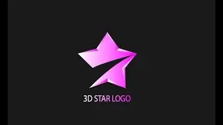 How to make 3D star logo !! adobe illustrator tutorial