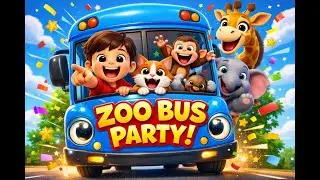 Zoo Bus Party 🚌🐱 | Fun Animal Song for Kids | Learn & Dance Toodle Kids &ndash; Nursery Rhymes- Kids Songs