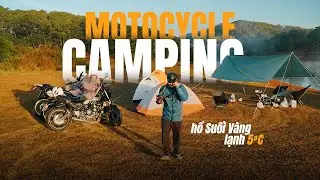 Đ&agrave; Lạt Camping dưới c&aacute;i lạnh 5 độ // Motocycles Camping // Moto Vlog #wr155 #camping #dalat