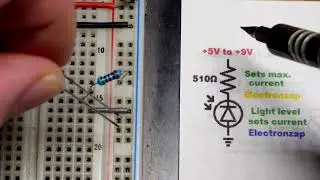 Photo diode basic demo circuit for learning electronics shorts 86