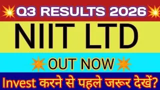 NIIT Ltd Q3 Results 2026 🔴 NIIT Result Today 🔴 NIIT Ltd Share News 🔴 NIIT Ltd Share Analysis