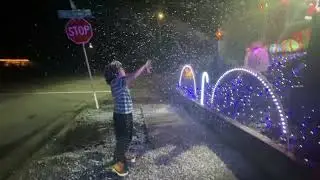 Soap or Snow machine? Well I think I just had my shower!!