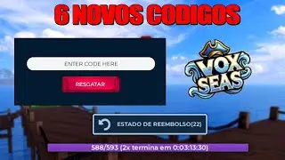 NOVOS CODIGOS +TODOS OS C&Oacute;DIGOS ATIVOS DO NOVO BLOX SEAS DO ROBLOX! (VOX SEAS)