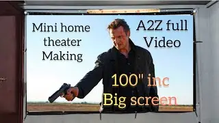 Mini home theater making| egate atom 4x projector |100