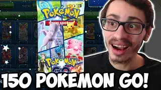 It's FINALLY Here! Opening 150 Pokemon GO Packs On PTCGO! A Good Mini Set!