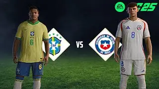 FIFA 25 - Brasil vs Chile | Gameplay PS5  [4K 60FPS] Eliminat&oacute;rias 2025