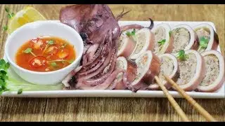 មឹកចំហុយញាត់សាច់ជ្រូក