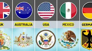 National Emblems From Different Countries