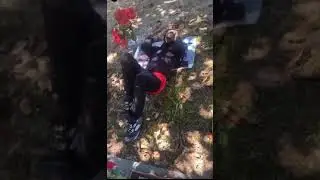 Julio foolio at YUNGEEN ACE BROTHER 23 GRAVE SITE FOR MUSIC VIDEO  #florida #juliofoolio #yungeenace