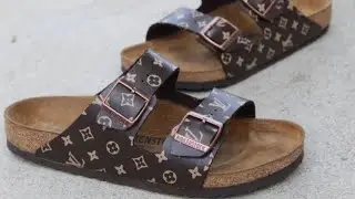 Custom LV x BIRKENSTOCKS - Full Customization ( Tutorial )