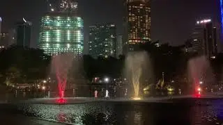 KLCC lake symphony water fountain show