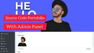 Source Code Responsive Personal Portfolio Website + Admin Panel