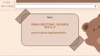 PED 030 | Day 2 of week 2 | BALBERIA, RYAN CHRISTIAN L. | BSN - A17