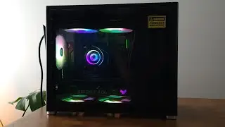 Bottom to top airflow in the Gamemax Spark mATX build