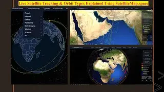 Live Satellite Tracking & Orbit Types Explained Using SatelliteMap space