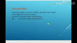 Delete,Truncate command in SQLserver