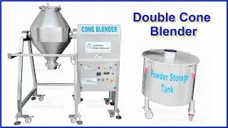 Construction and working of double cone blender