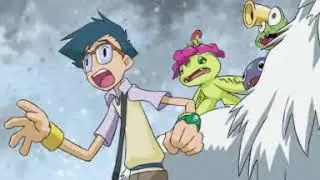 Digimon Adventure Tsudomon & Leomon vs MetalEtemon