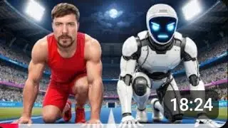World fastest Man vs Robot 