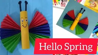 Easy Butterfly Spring Craft for Kids | Fun DIY Paper Butterfly Tutorial#diy