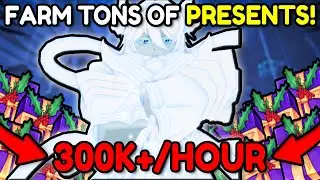 How to Farm 300K+ *WINTER PRESENTS* Every Hour! | Anime Vanguards Update 10.5!