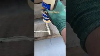 Oklahoma #backyardpatio cracks in the beams #glue & Sawdust how to make a homemade wood filler ￼￼￼