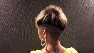 Skin Fade Haircut Tattoo For Women