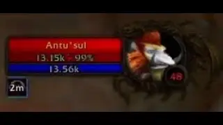 Turtle WoW - HC Warrior (43) tanking Antu'sul (48 Elite)