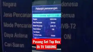 Pasang Set Top Box di TV Tabung