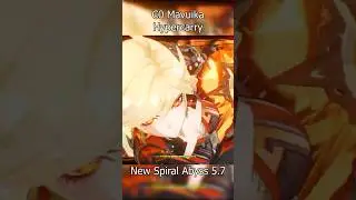 C0 Mavuika Hypercarry vs New Abyss 5.7 | #genshinimpact #spiralabyss #mavuika