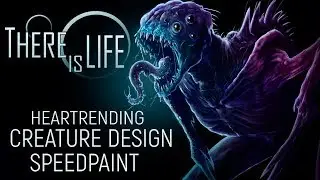 Heartrending, crearture design (THERE is LIFE personal project) - Speedpaint