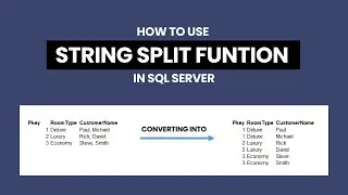 How to Split a String in SQL Server | Convert Table into 1NF Using SQL Server String Split Function