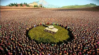1 Tank - 3 Million ZOMBIES = Carnage! ultimate epic battle simulator2 uebs2 #uebs2