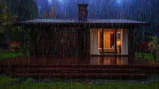 Sleep FAST with Heavy Rain & Thunder Sounds   Stop Insomnia, Relaxation & Reduce Stress - Rain ASMR