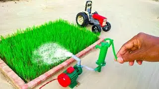 diy tractor mini hand water pump science project @topminigear8280 