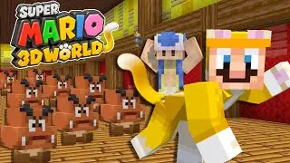 Minecraft Super Mario 3D World | CAT MARIO VS 100 GOOMBAS ! [280]